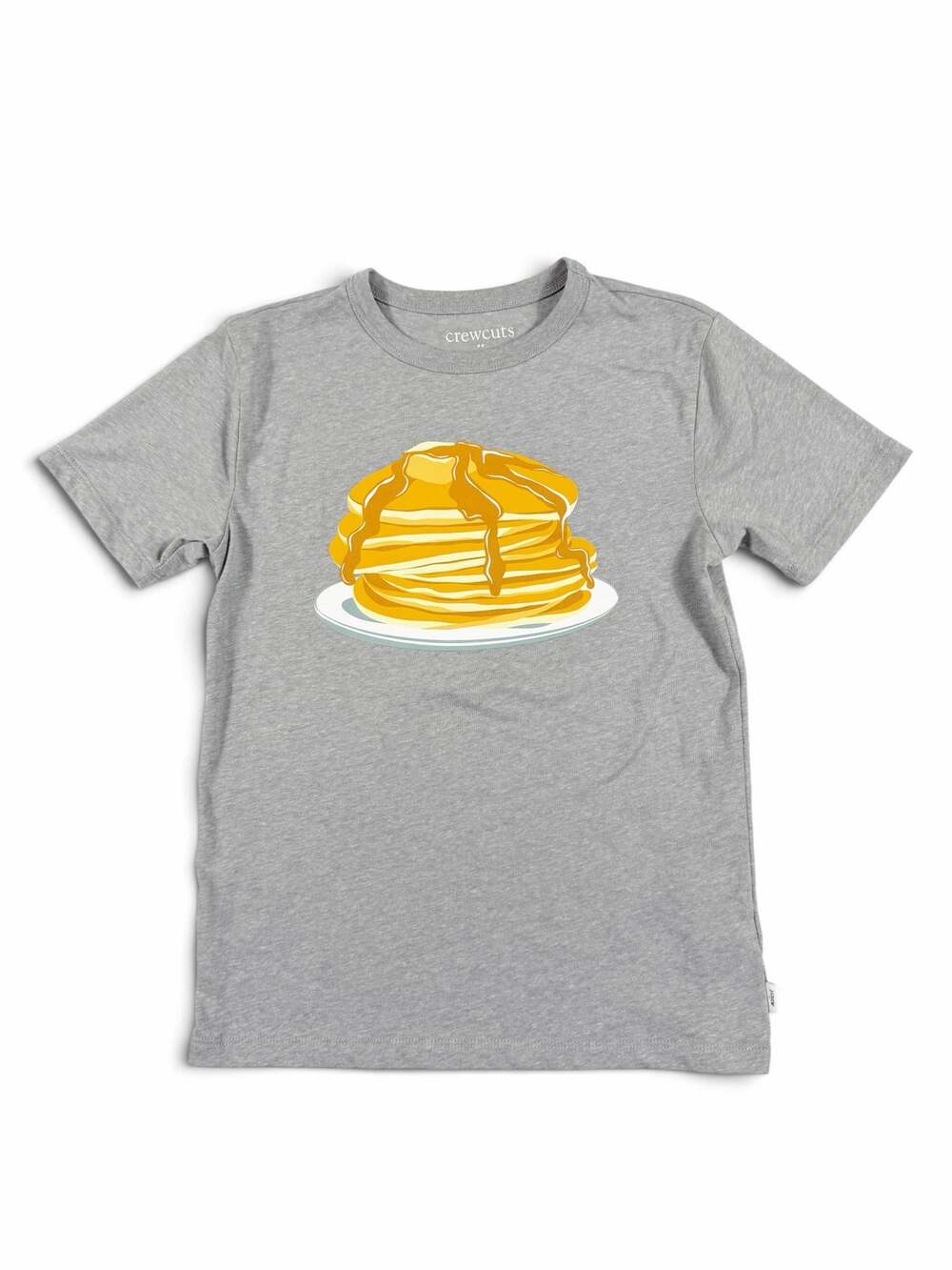 Crewcuts Boys Pancake Graphic T-Shirt Gray Size 10-11